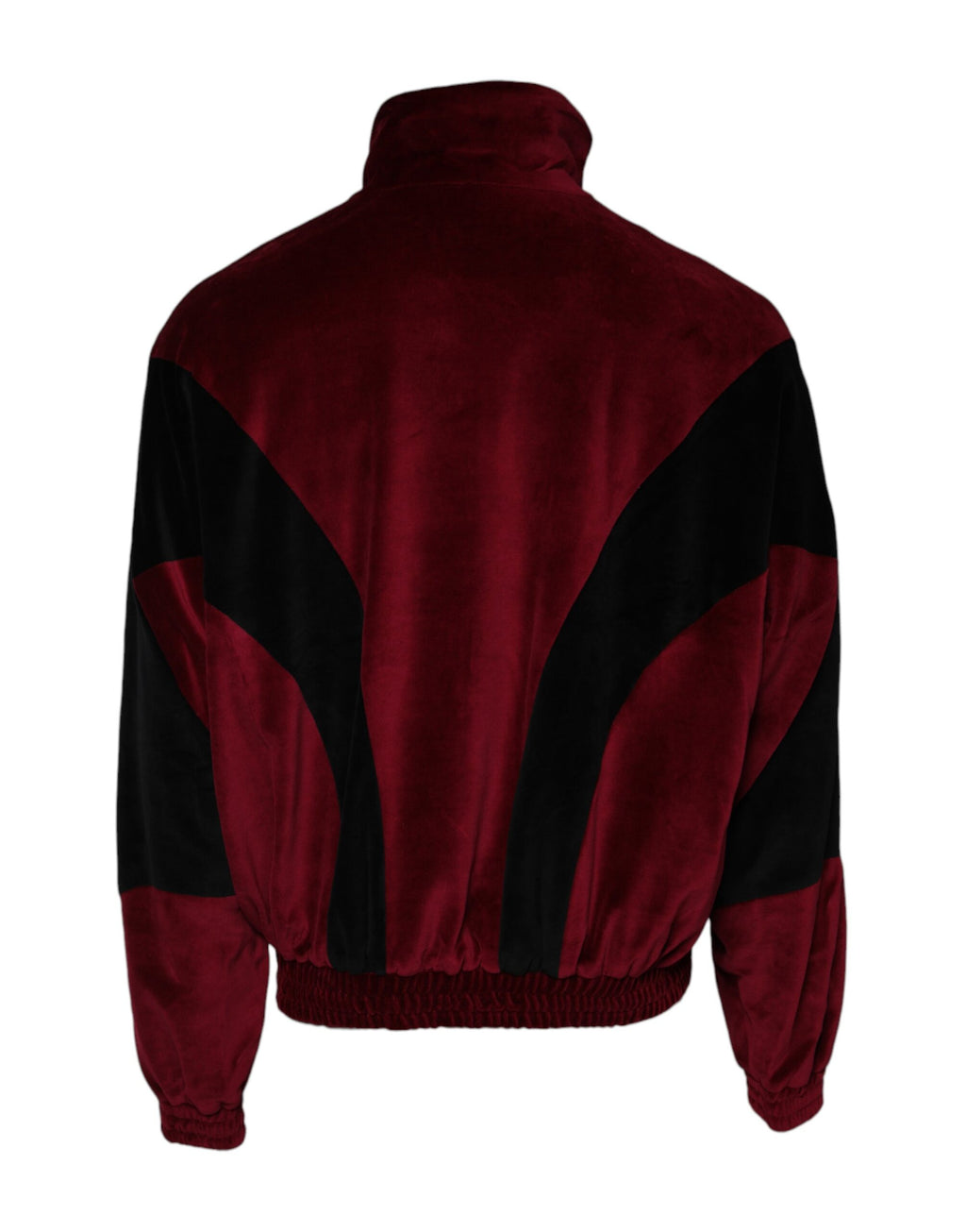 Red Black Cotton Logo FullZip Bomber Jacket