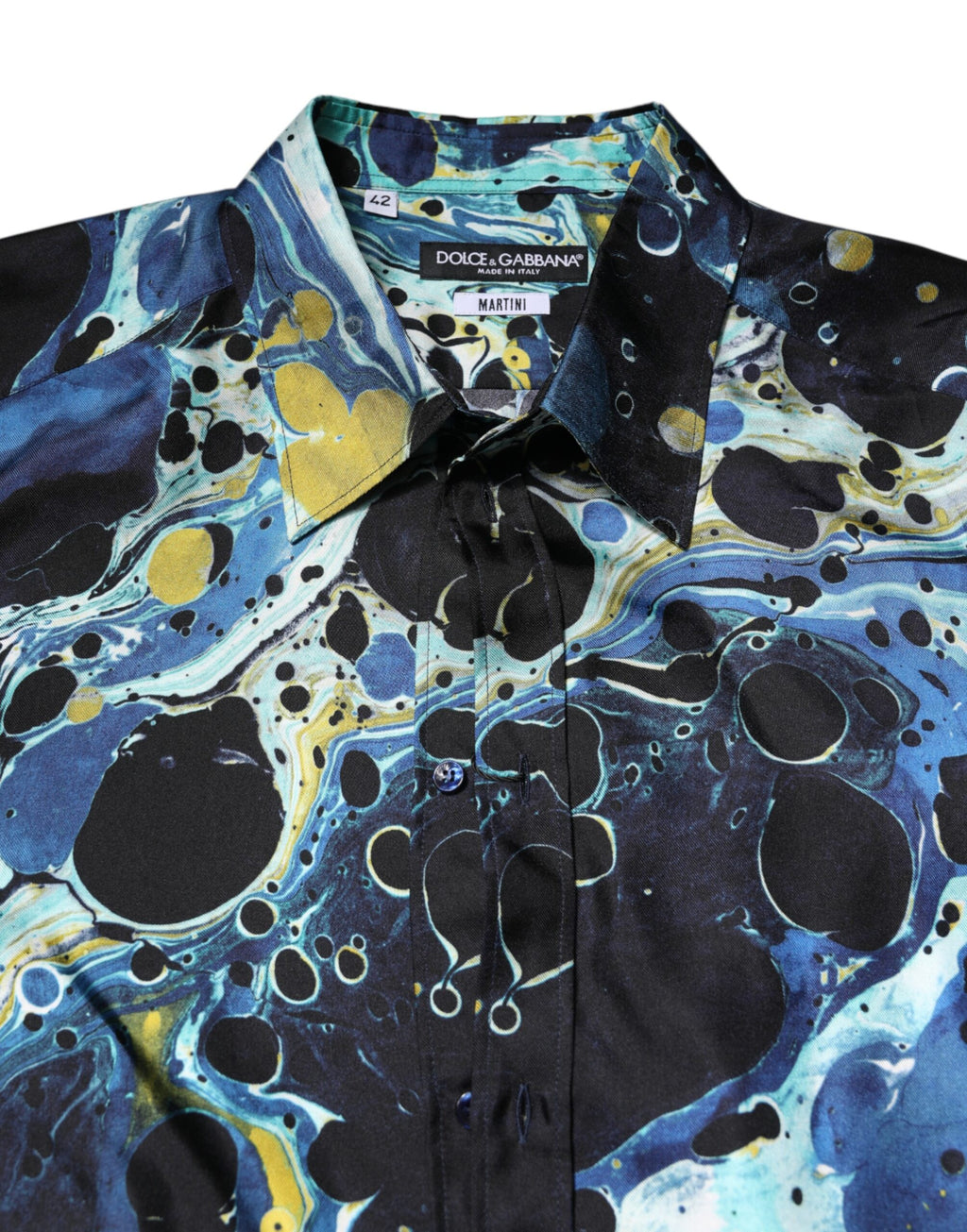 Multicolor Marble Print MARTINI Dress Shirt