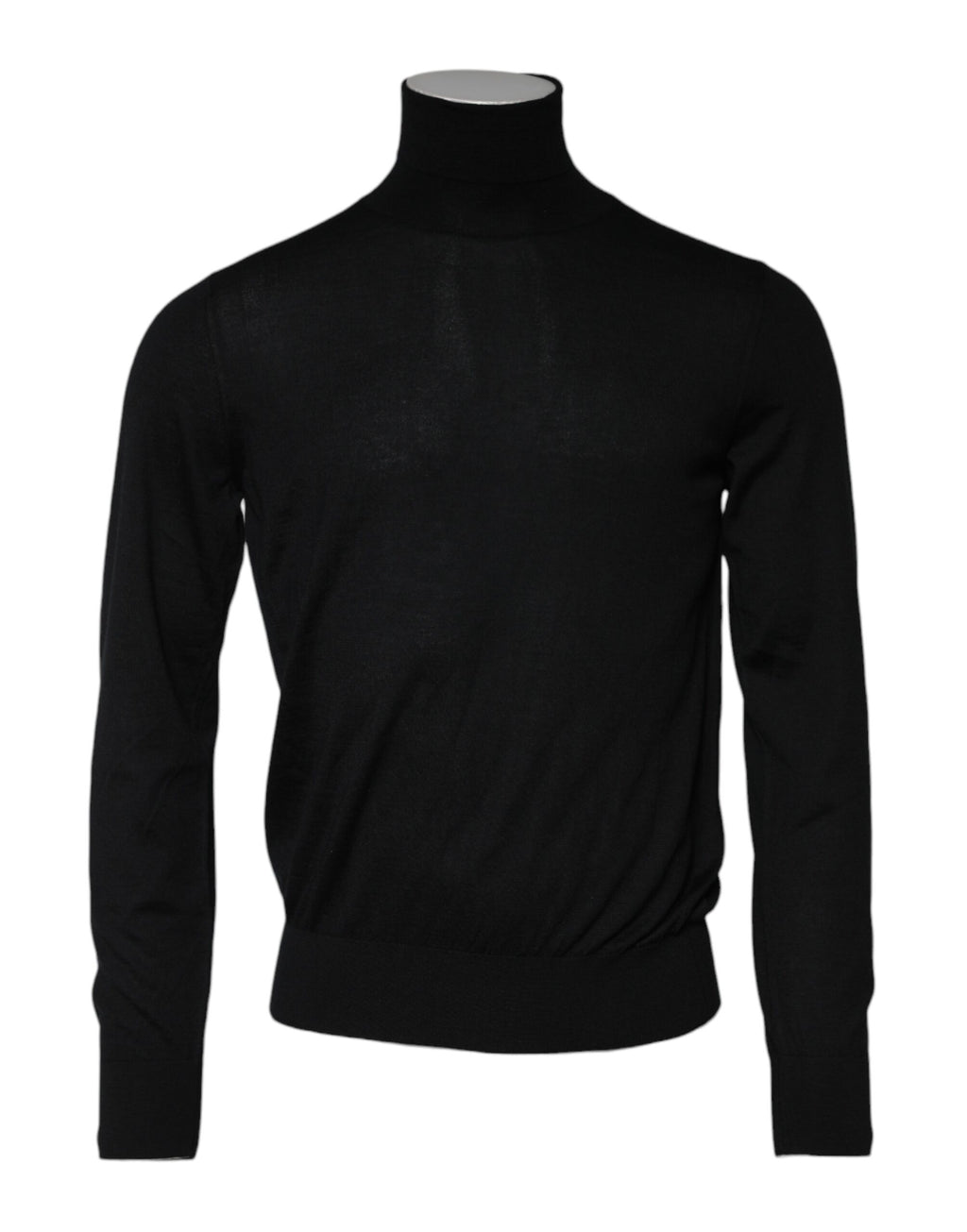 Black Cashmere Knitted Men Pullover Sweater