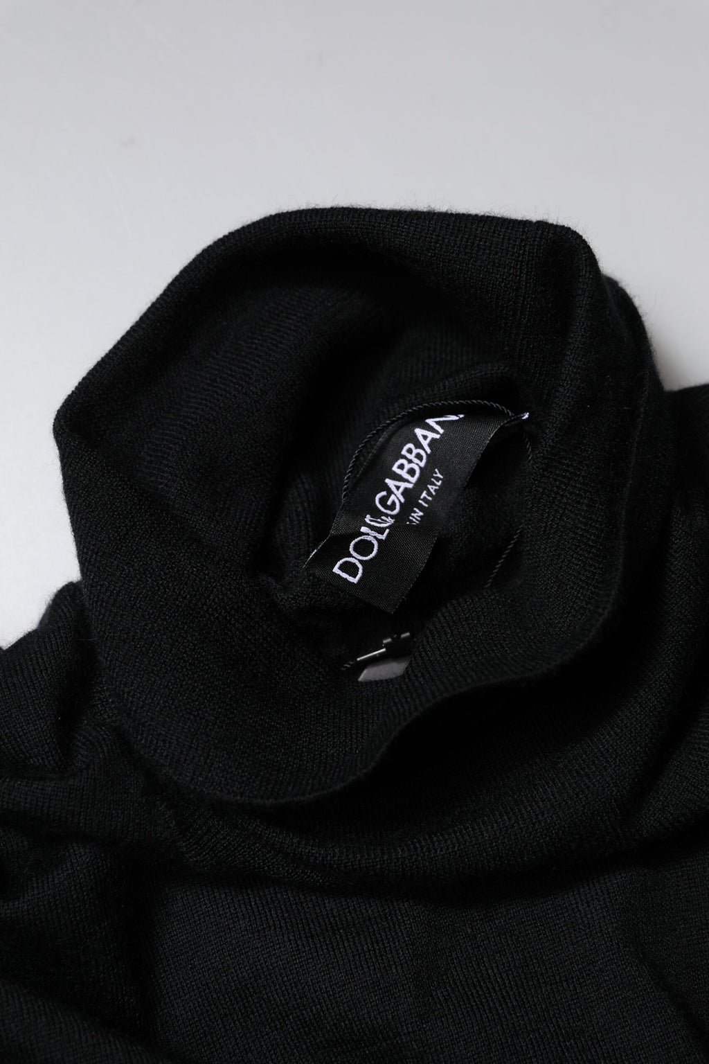 Black Cashmere Knitted Men Pullover Sweater