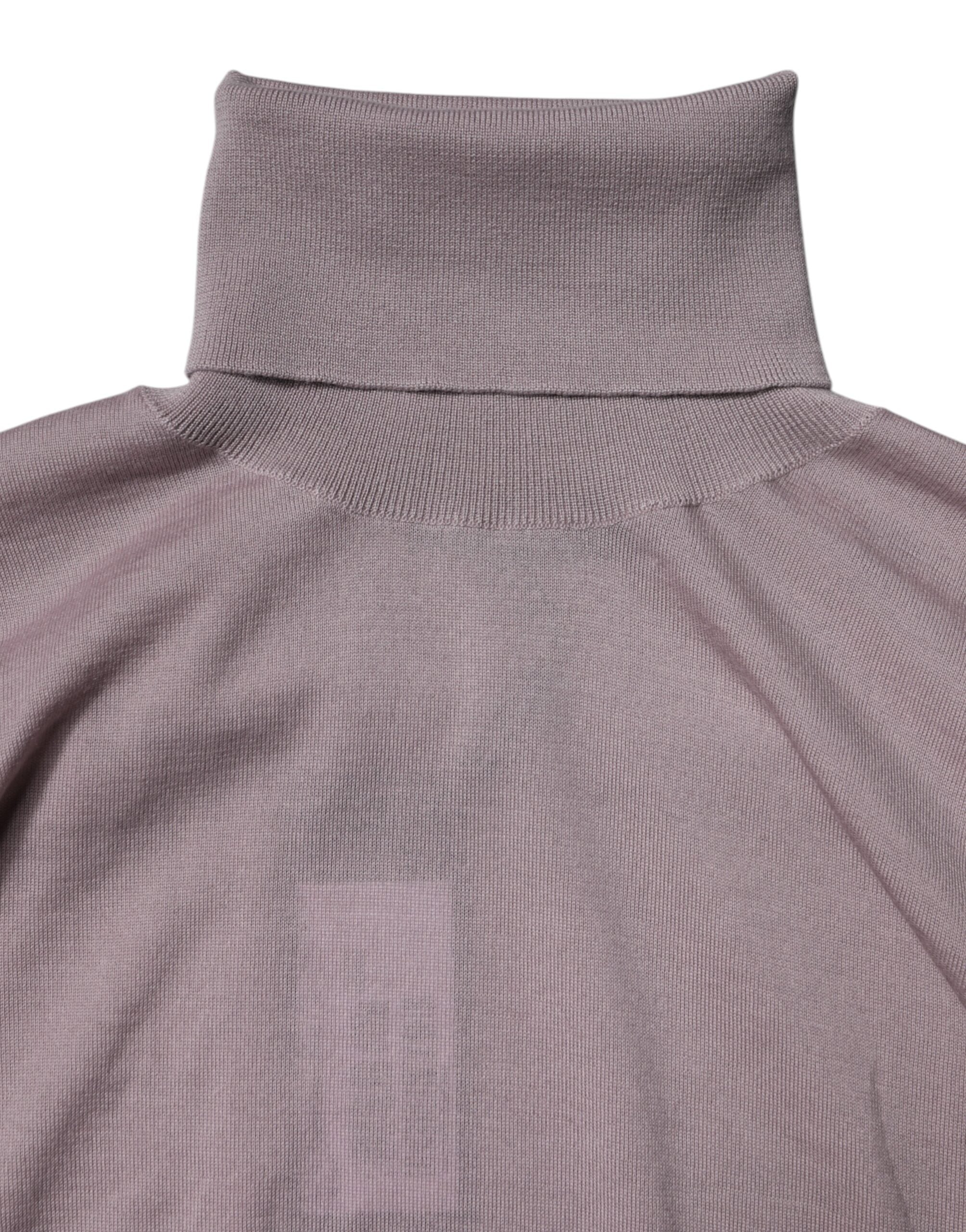 Brown Cashmere Knitted Men Pullover Sweater