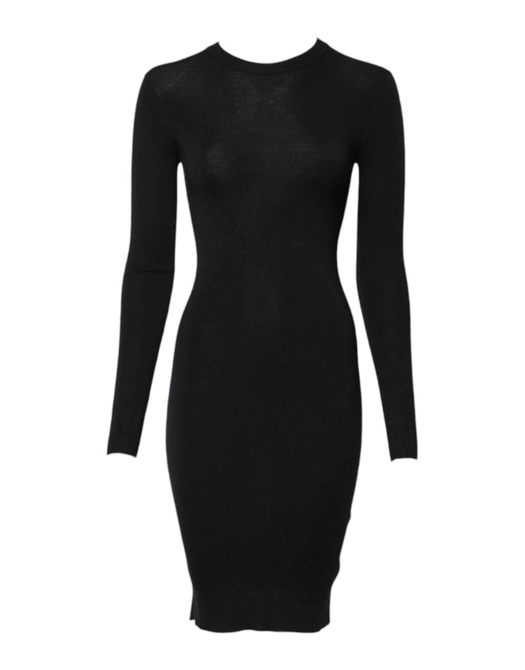 Black Long Sleeves Bodycon Sheath Dress