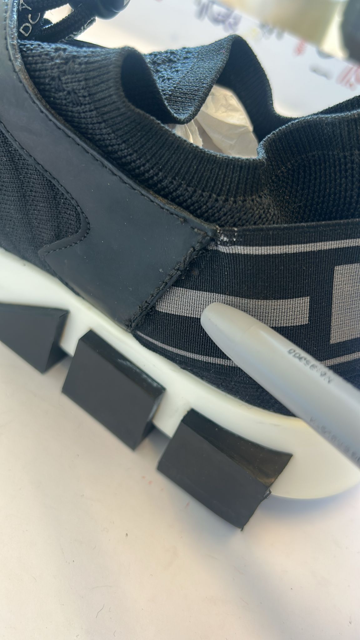 Black Mesh Sorrento Trekking Sneakers Shoes