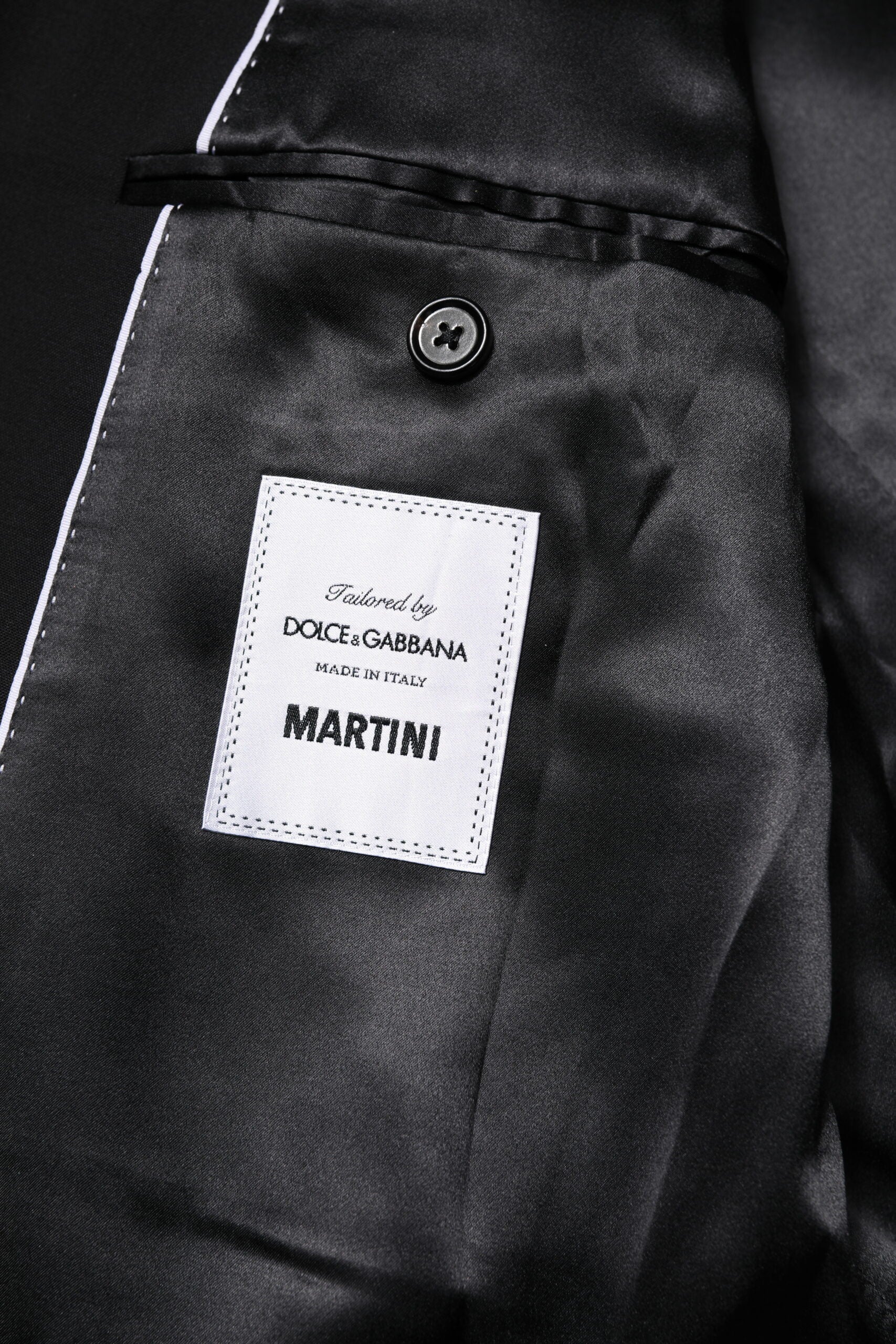 Black MARTINI Double Breasted Suit Jacket