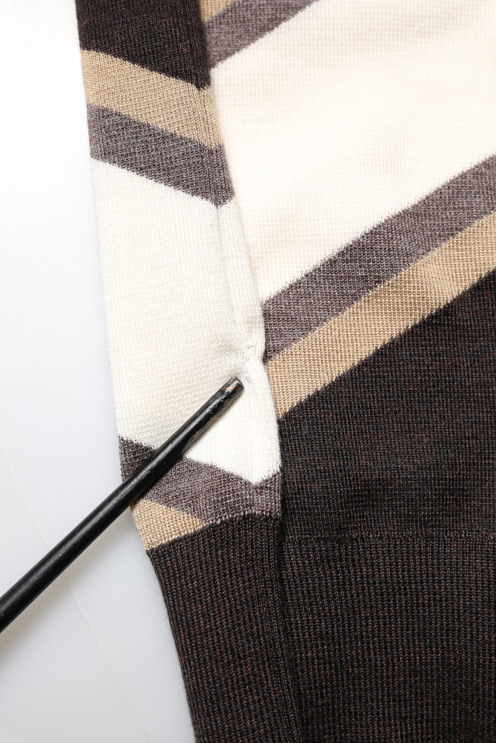 Multicolor Stripes Crew Neck Pullover Sweater