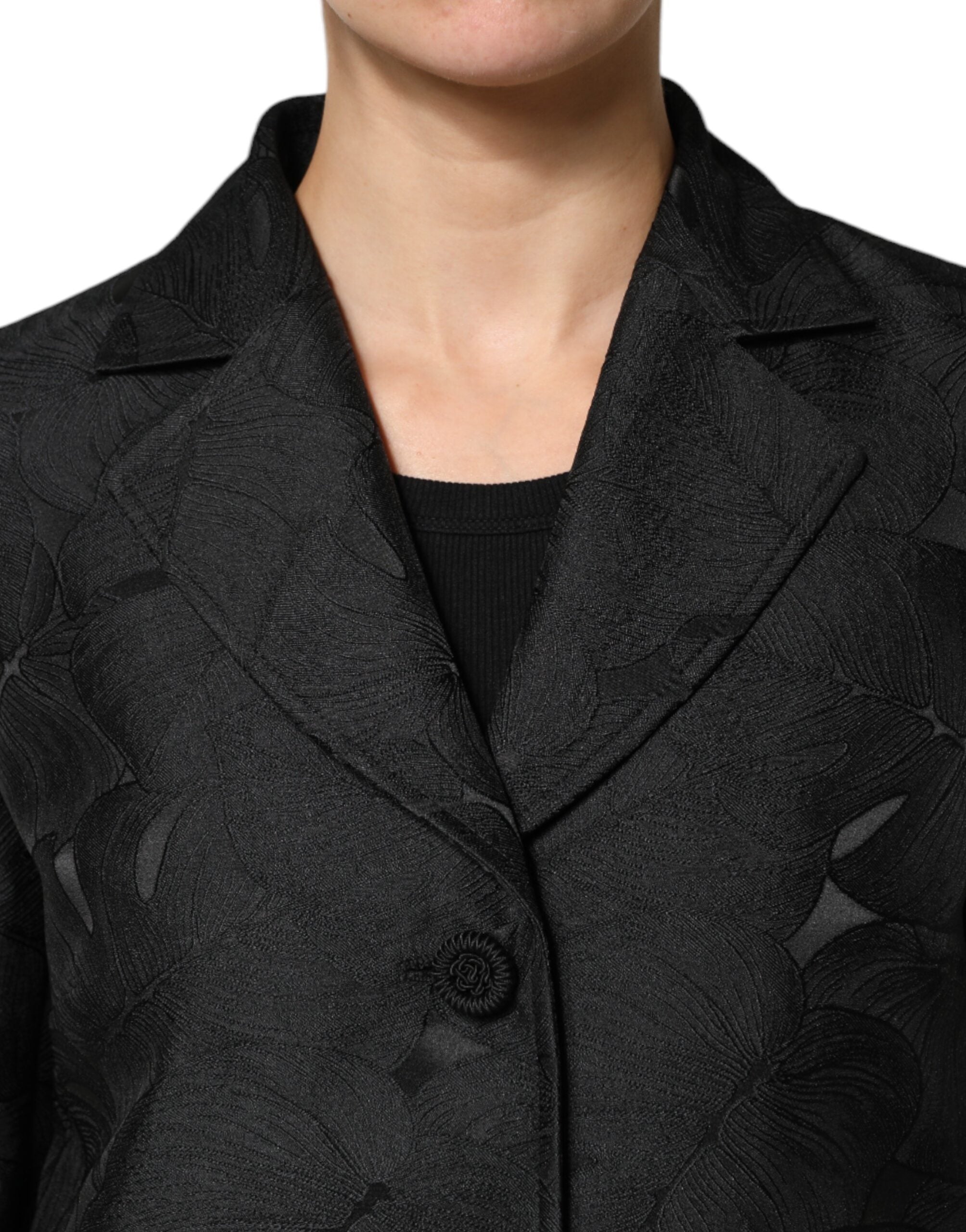 Black Single Breasted Trench Coat Jacket