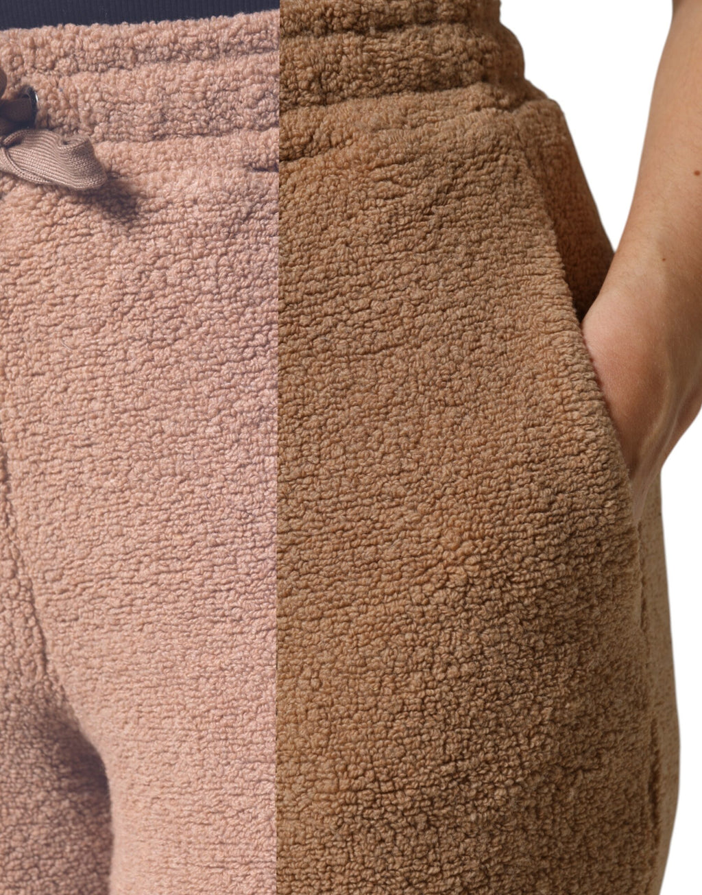 Brown Logo Plaque Sweatpants Straight Pants