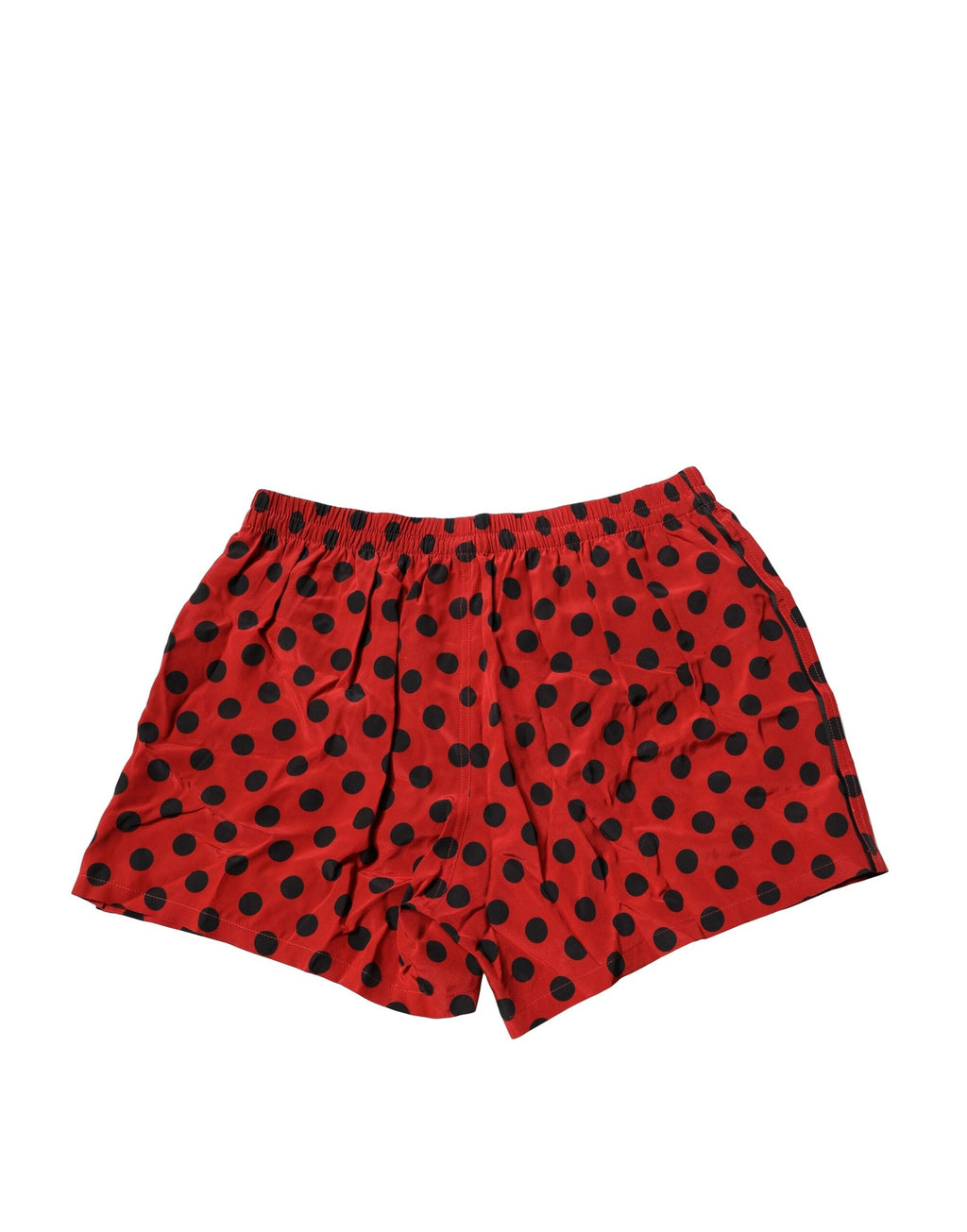 Red Silk Polka Dot Boxer Shorts Underwear