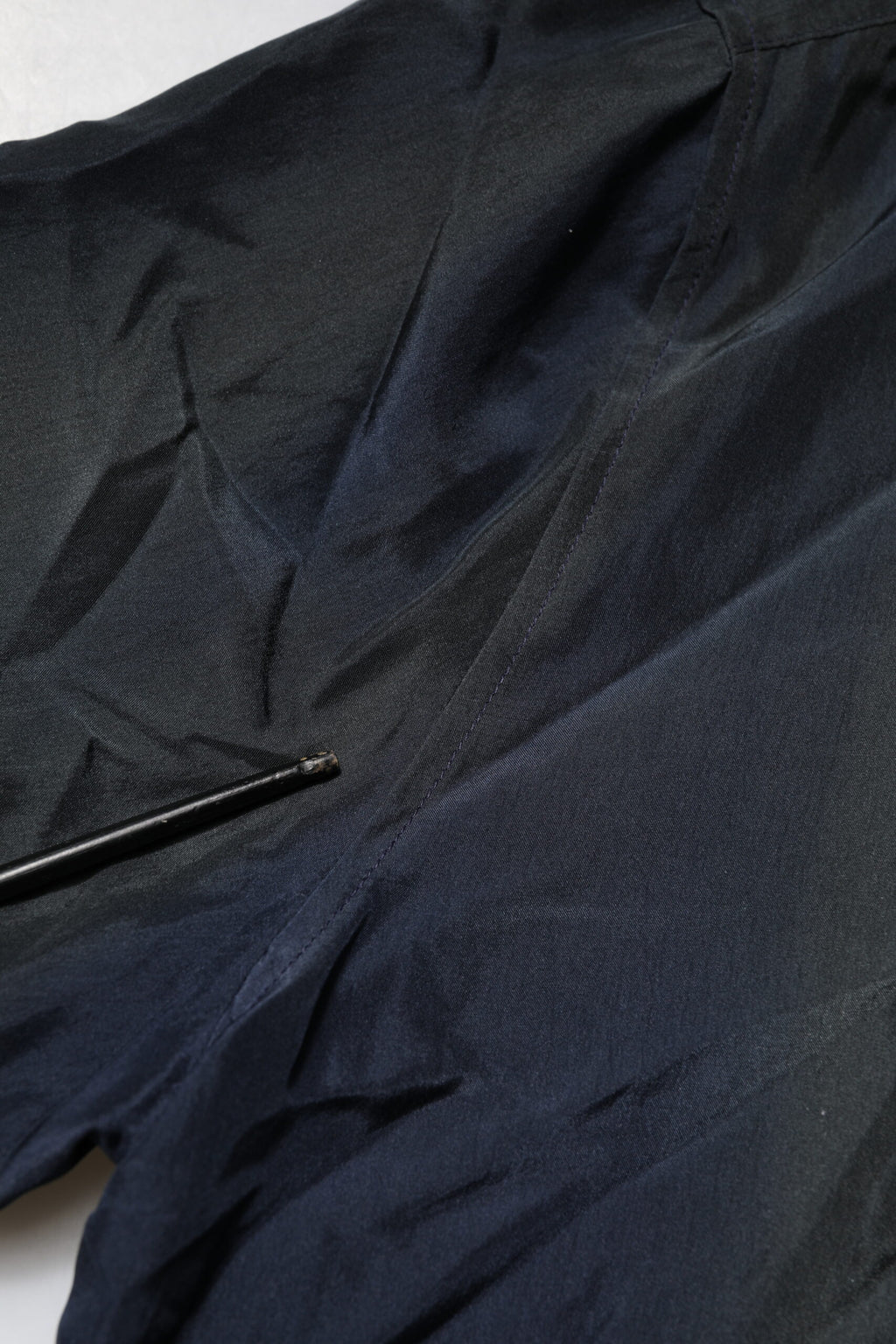 Black Silk Short Sleeves Men Casual Shirt