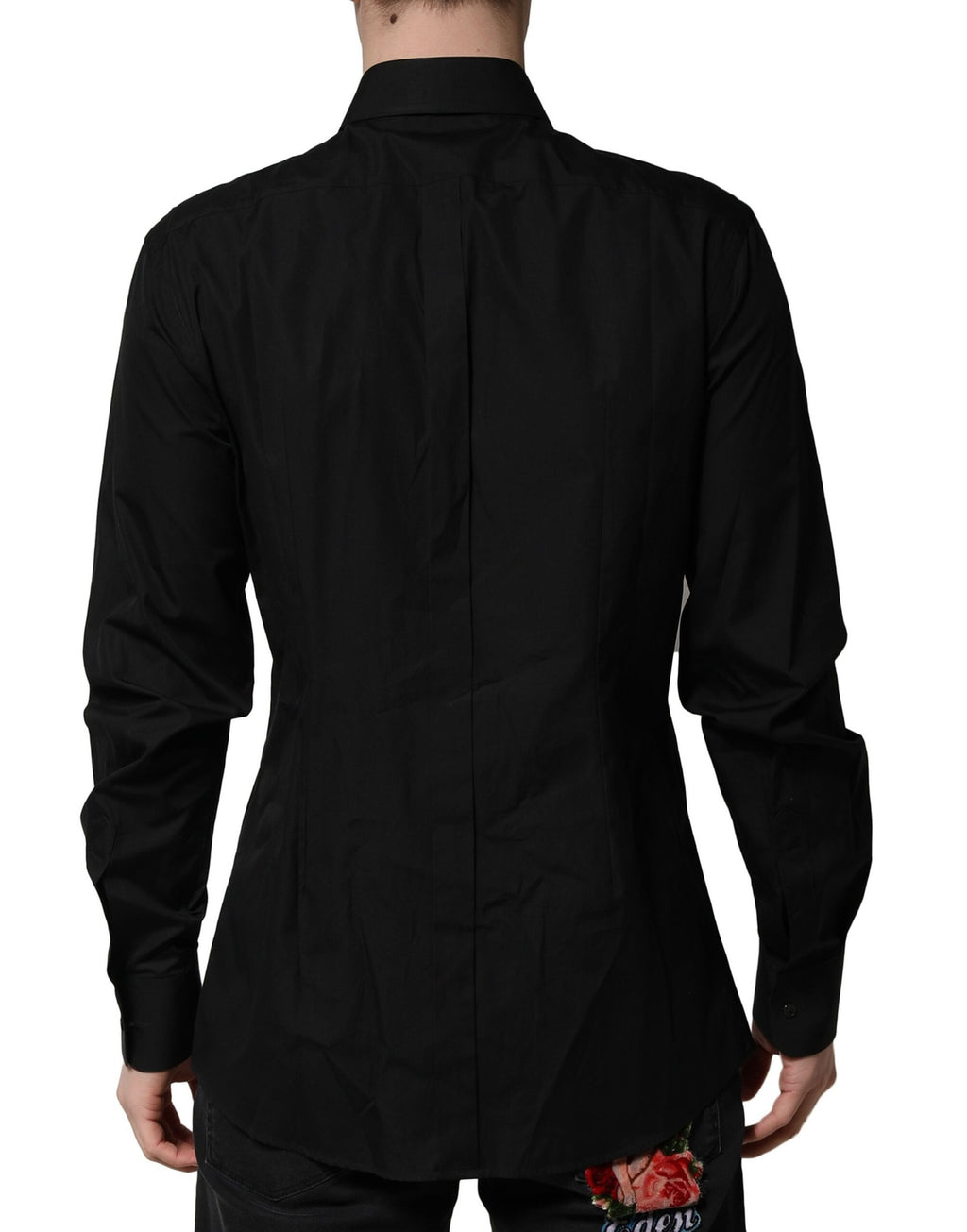 Black Crystal GOLD Formal Men Dress Shirt