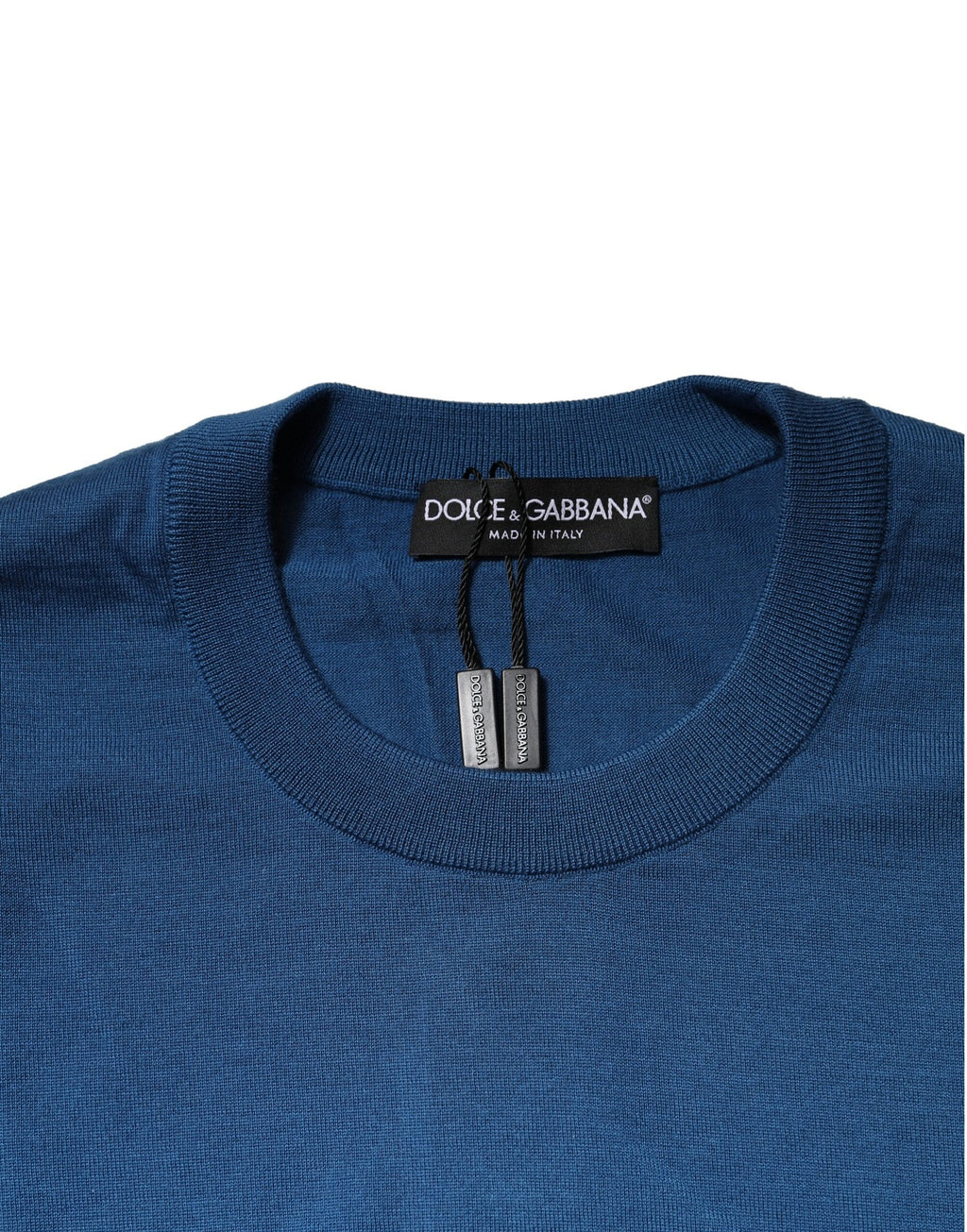 Blue Cashmere Crew Neck Sweatshirt Sweater
