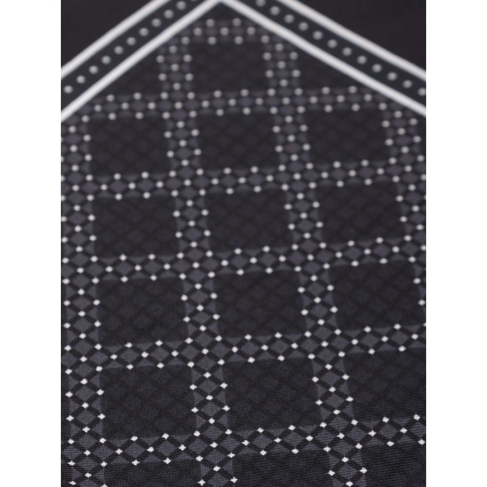 Black Silk Pocket Square