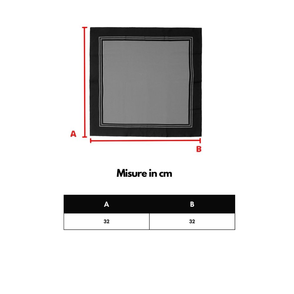 Black Silk Pocket Square