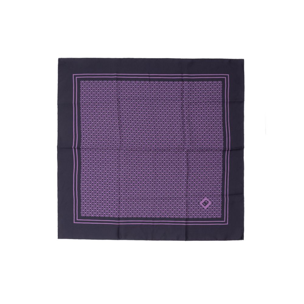 Purple Silk Pocket Square