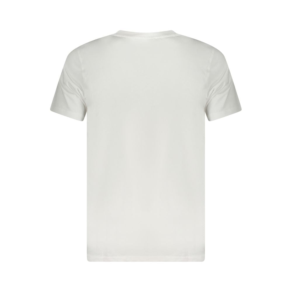 Cavalli Class White Cotton Men T-Shirt