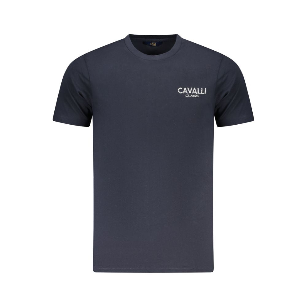 Cavalli Class Blue Cotton Men T-Shirt