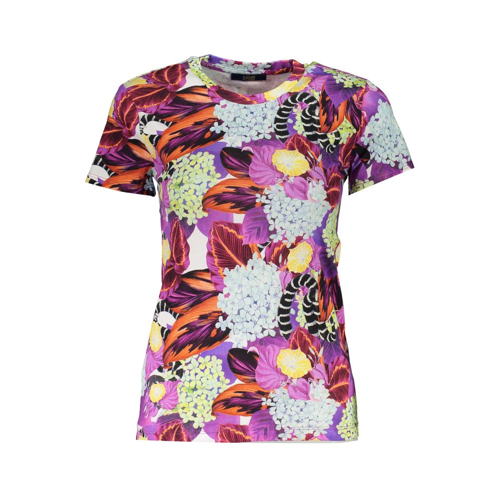 Cavalli Class Purple Cotton Women T-Shirt