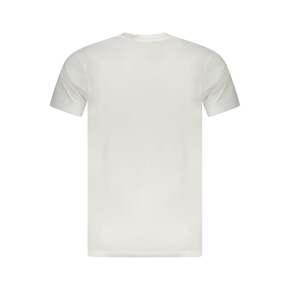 Cavalli Class White Cotton Men T-Shirt