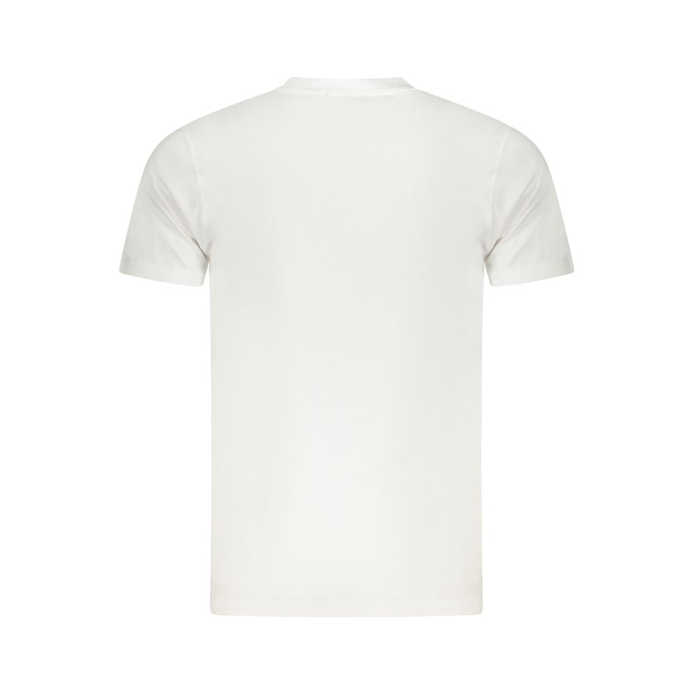 Cavalli Class White Cotton Men T-Shirt