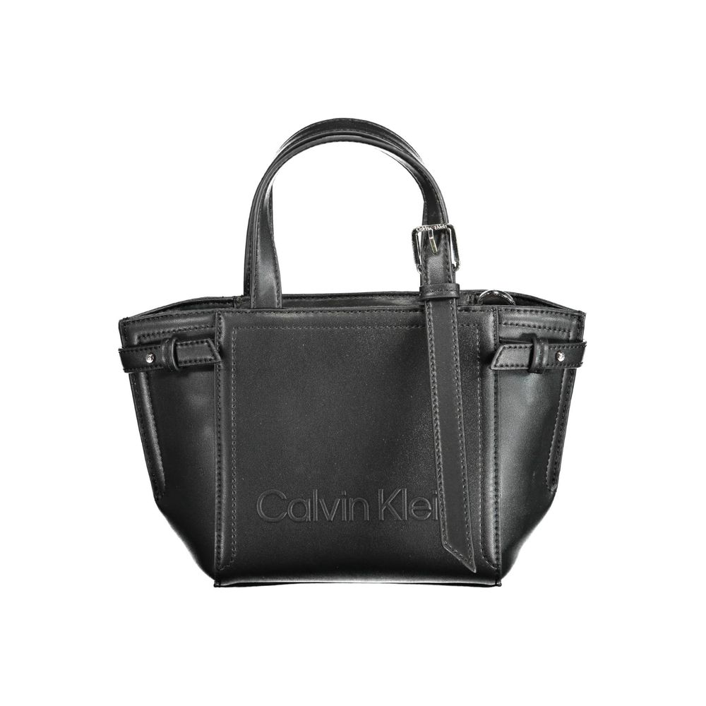 Black Polyester Handbag