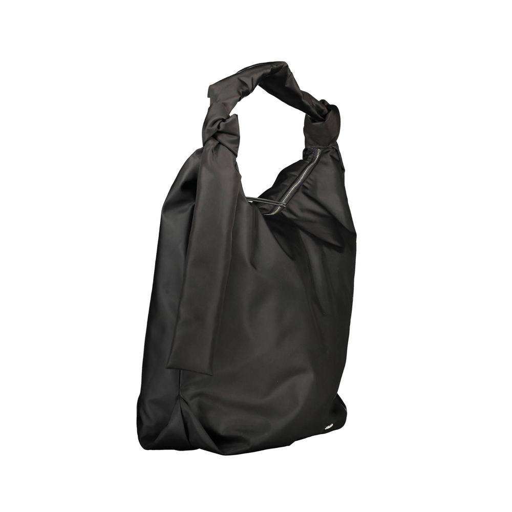 Black Polyester Handbag