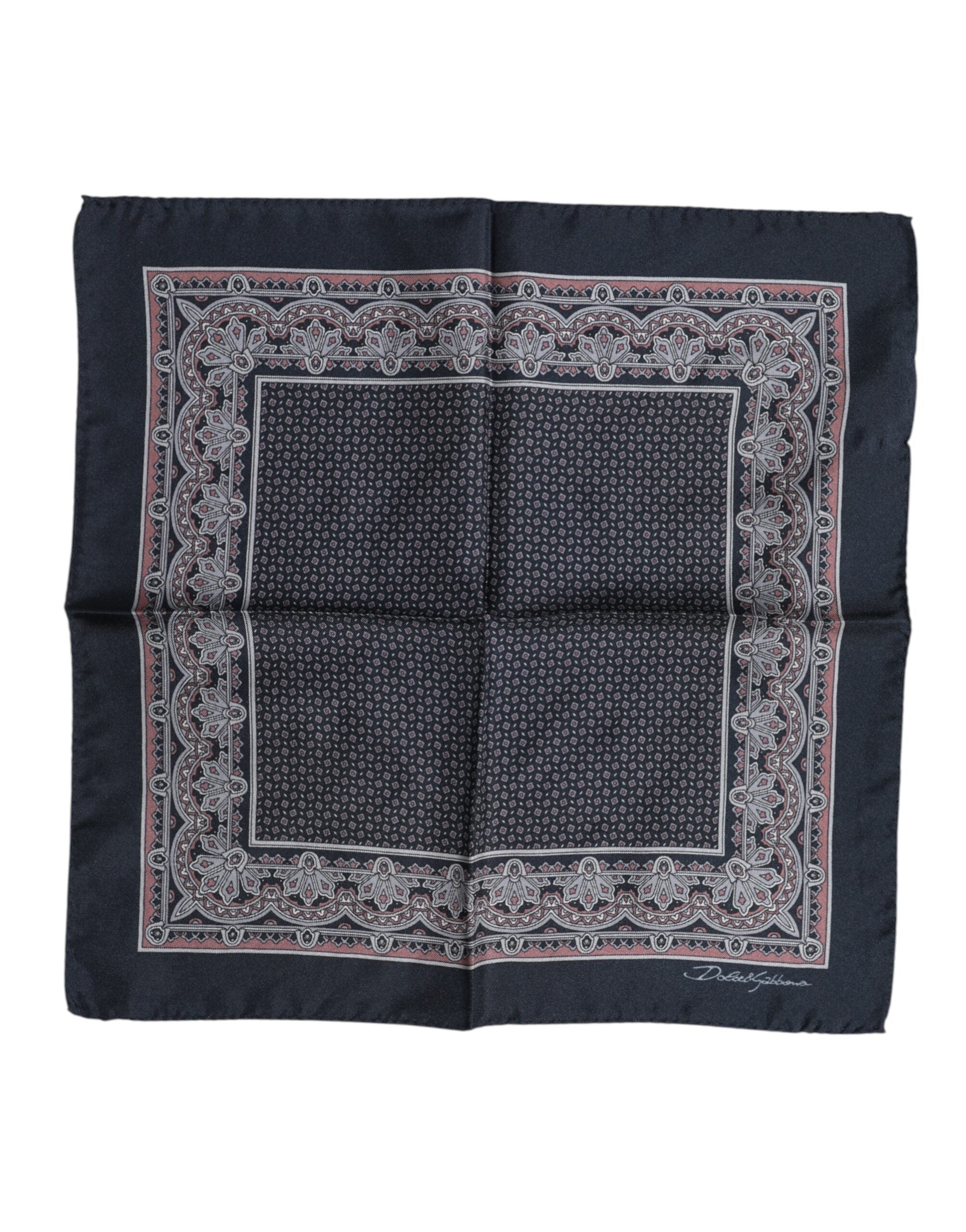 Multicolor Fantasy Silk Square Foulard Scarf