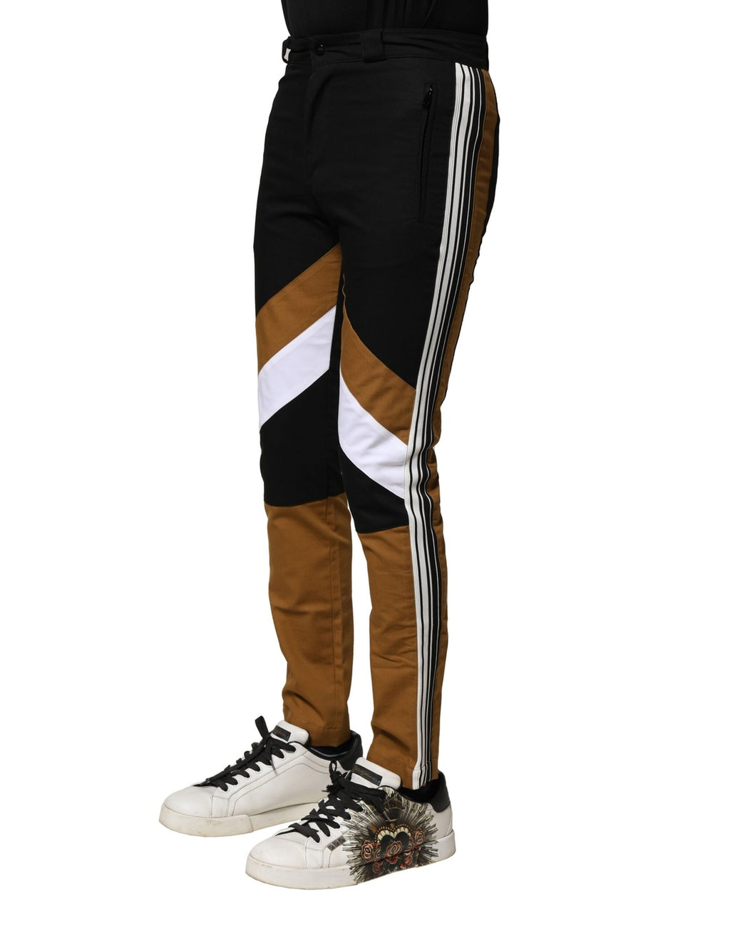 Multicolor Cotton Slim Fit Men Pants