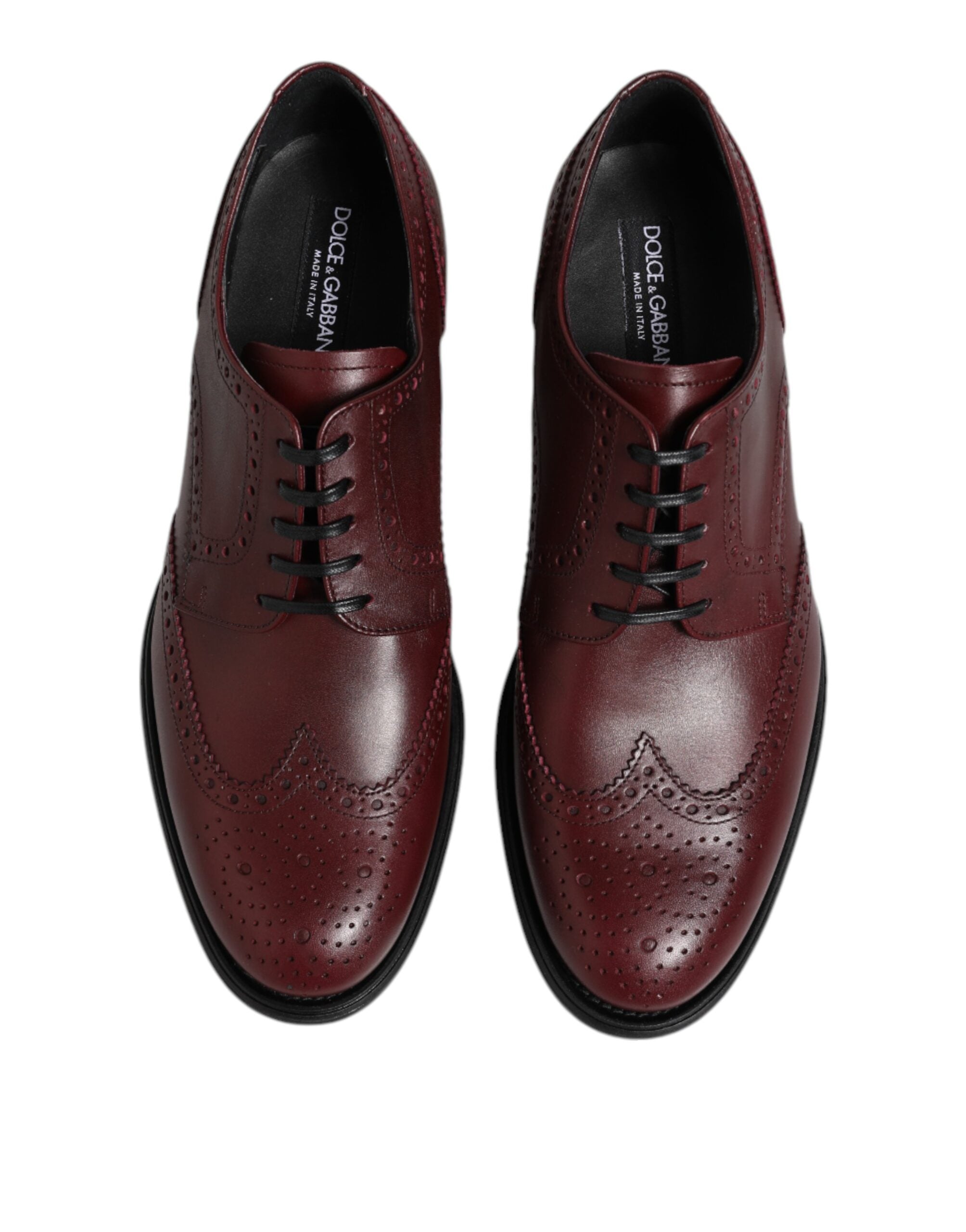 Brown Leather Lace Up Derby Dress Shoes