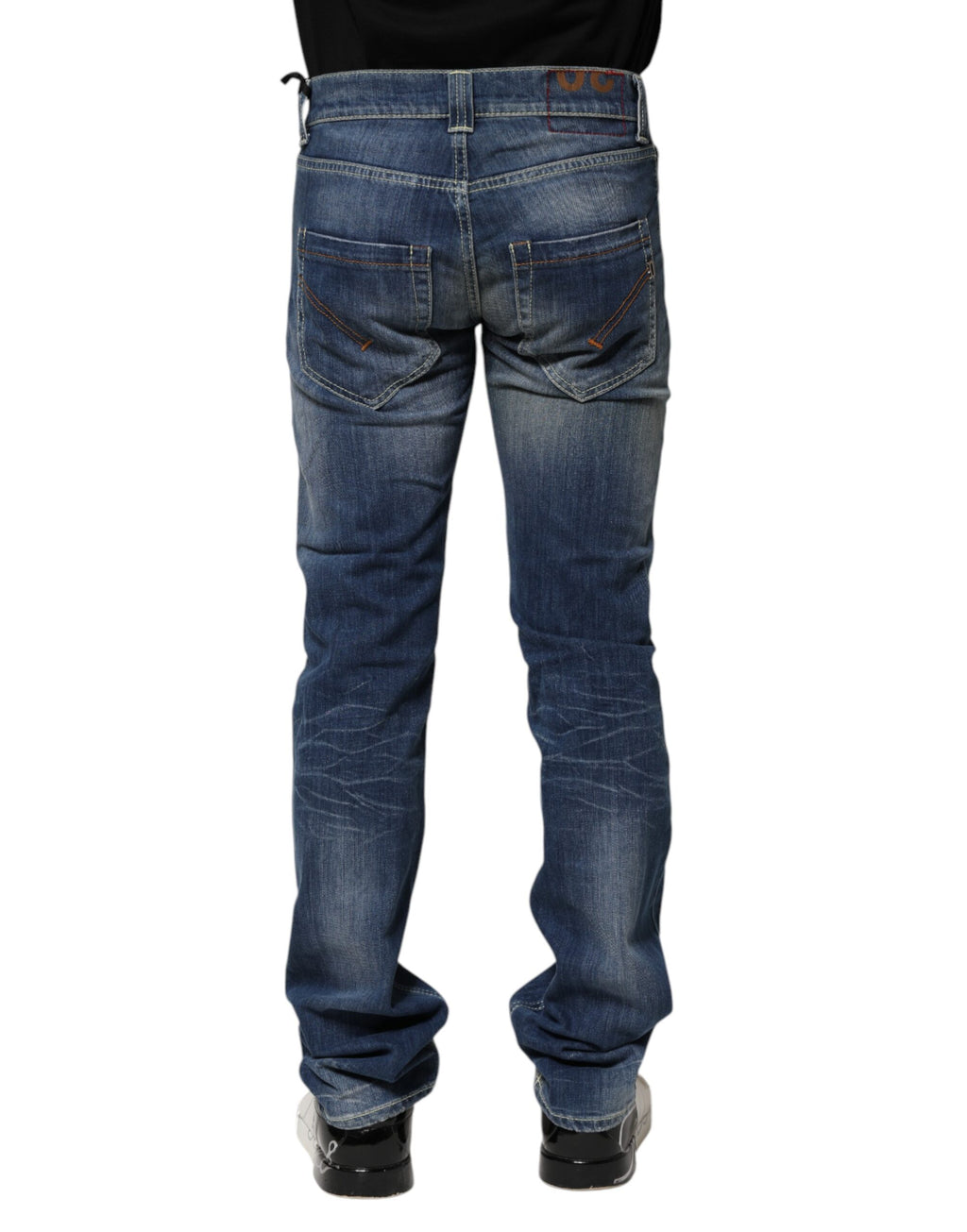 Blue Washed Skinny Fit Casual Men Denim Jeans