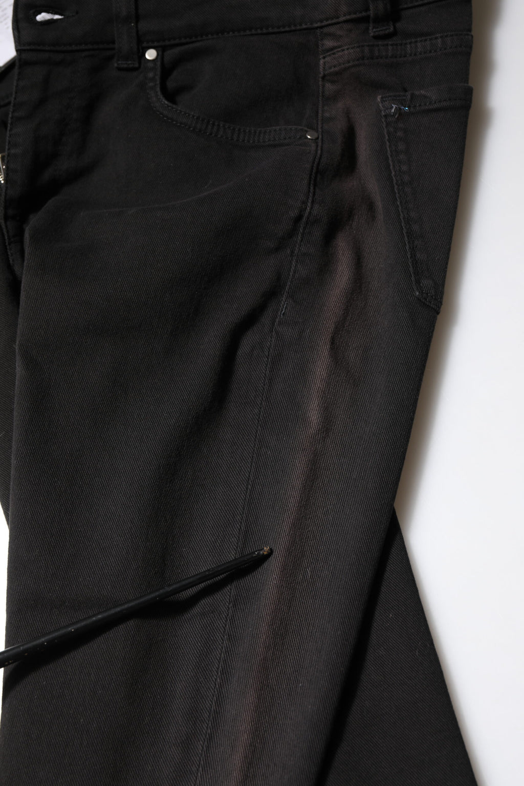 Black Cotton Skinny Mid Waisted Denim Jeans