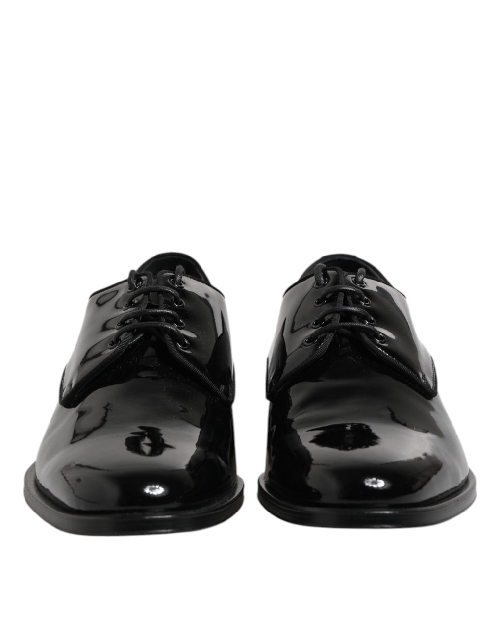Black Patent Leather Derby Formal Dress Shoes