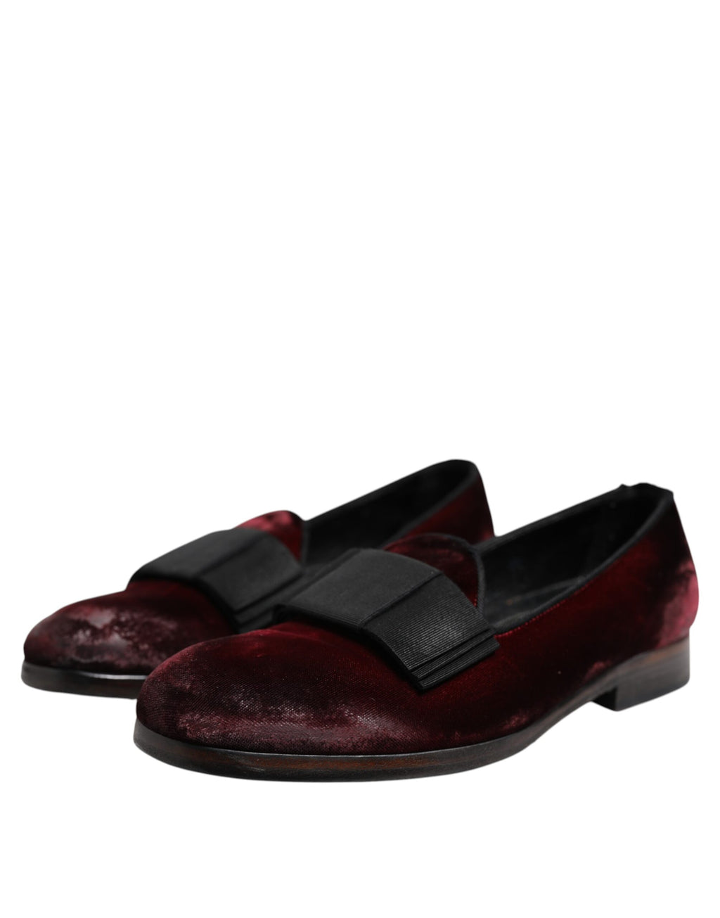 Red Velvet Men Slip On Loafers Dress Shoes