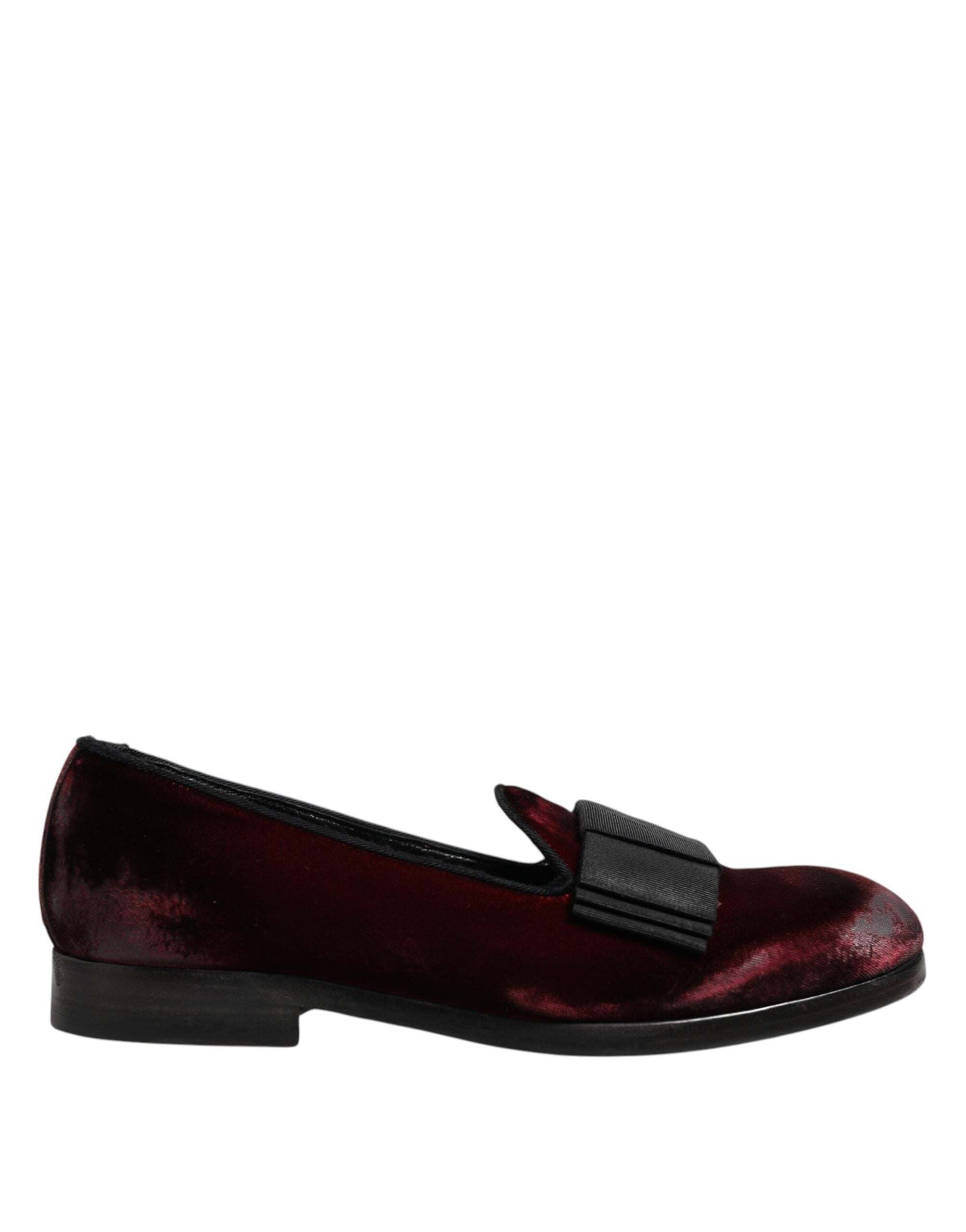 Red Velvet Men Slip On Loafers Dress Shoes
