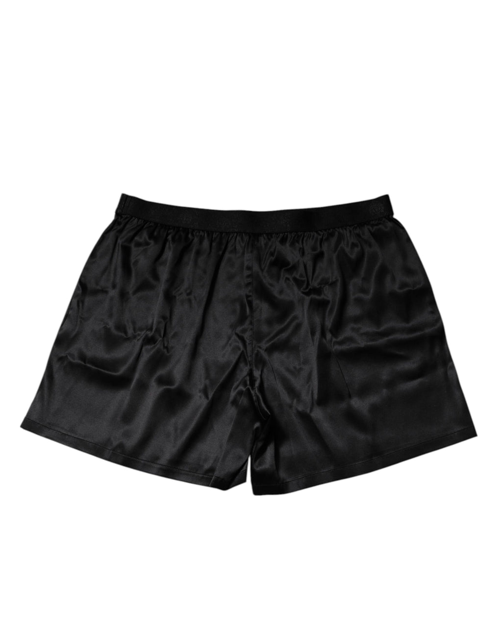 Dolce & Gabbana Black Silk Regular Men Boxer Shorts Underwear