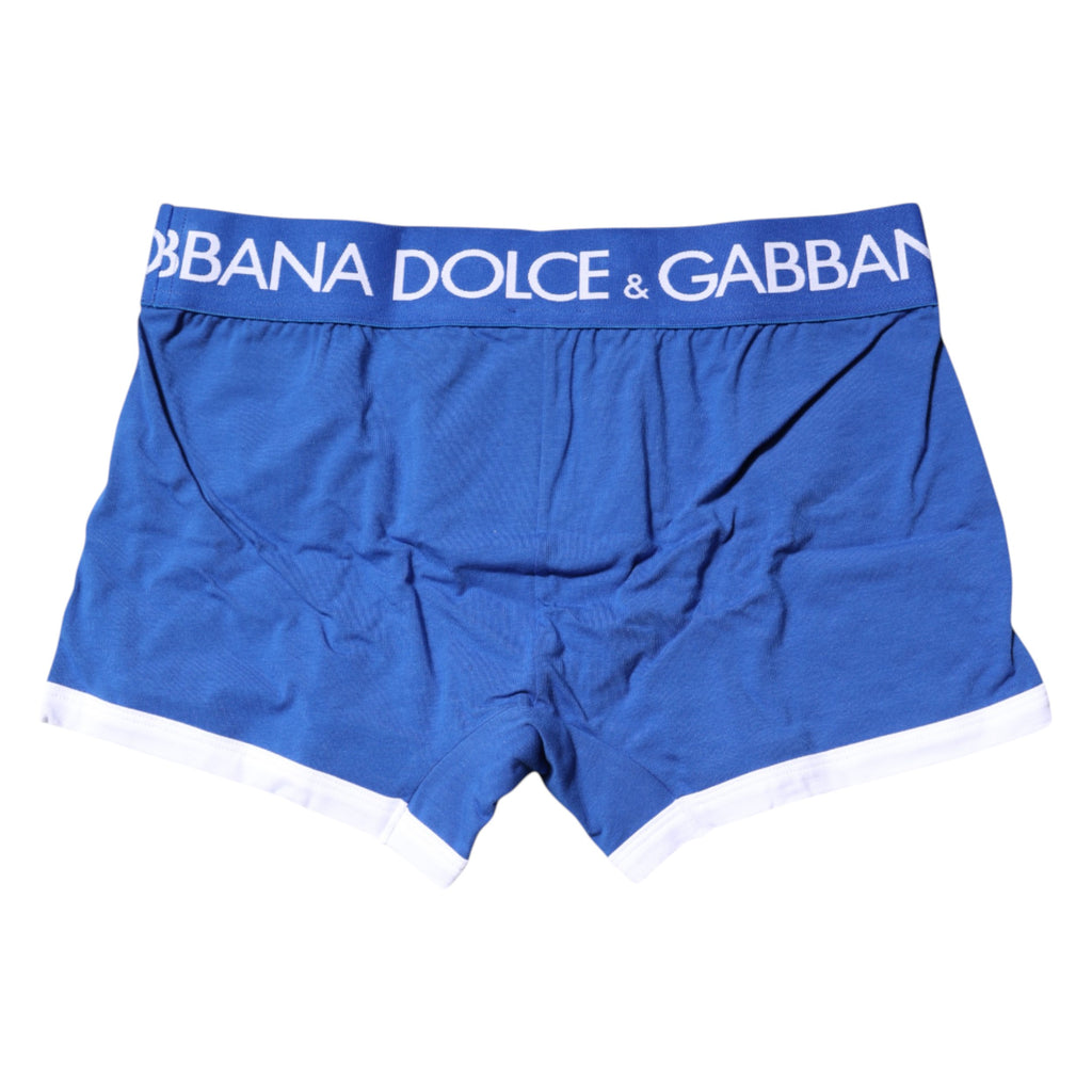 Blue Logo Waist Regular Boxer Brief Underwear