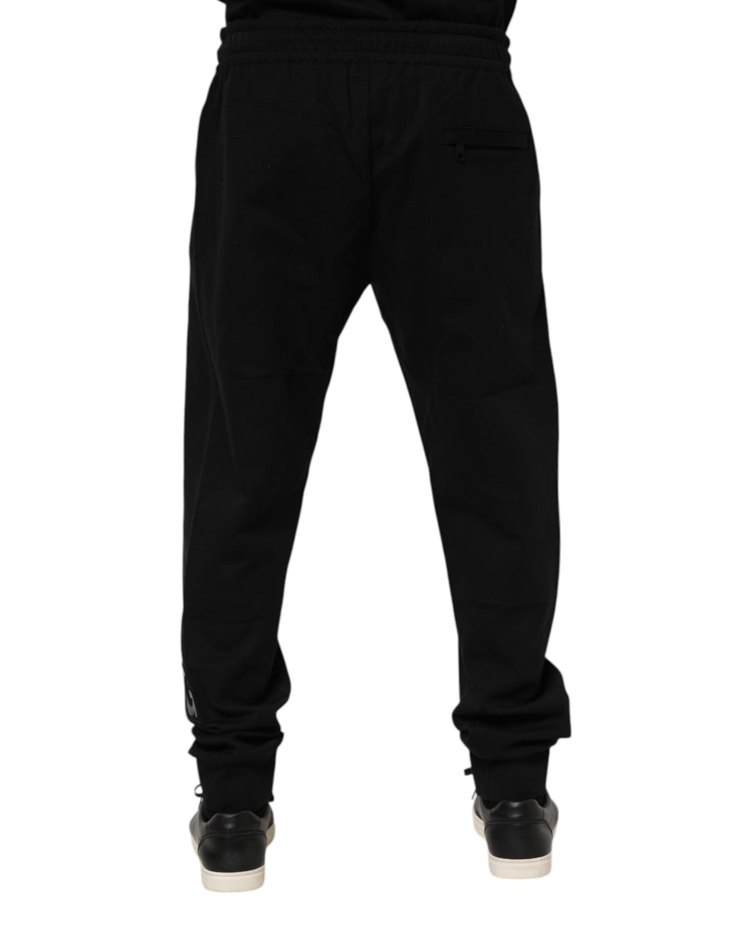 Black Cotton Men Jogger Sweatpants Pants