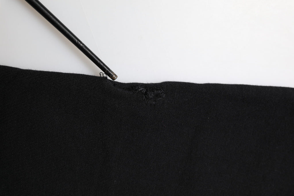 Black Cotton Crown Jogger Sweatpants Pants