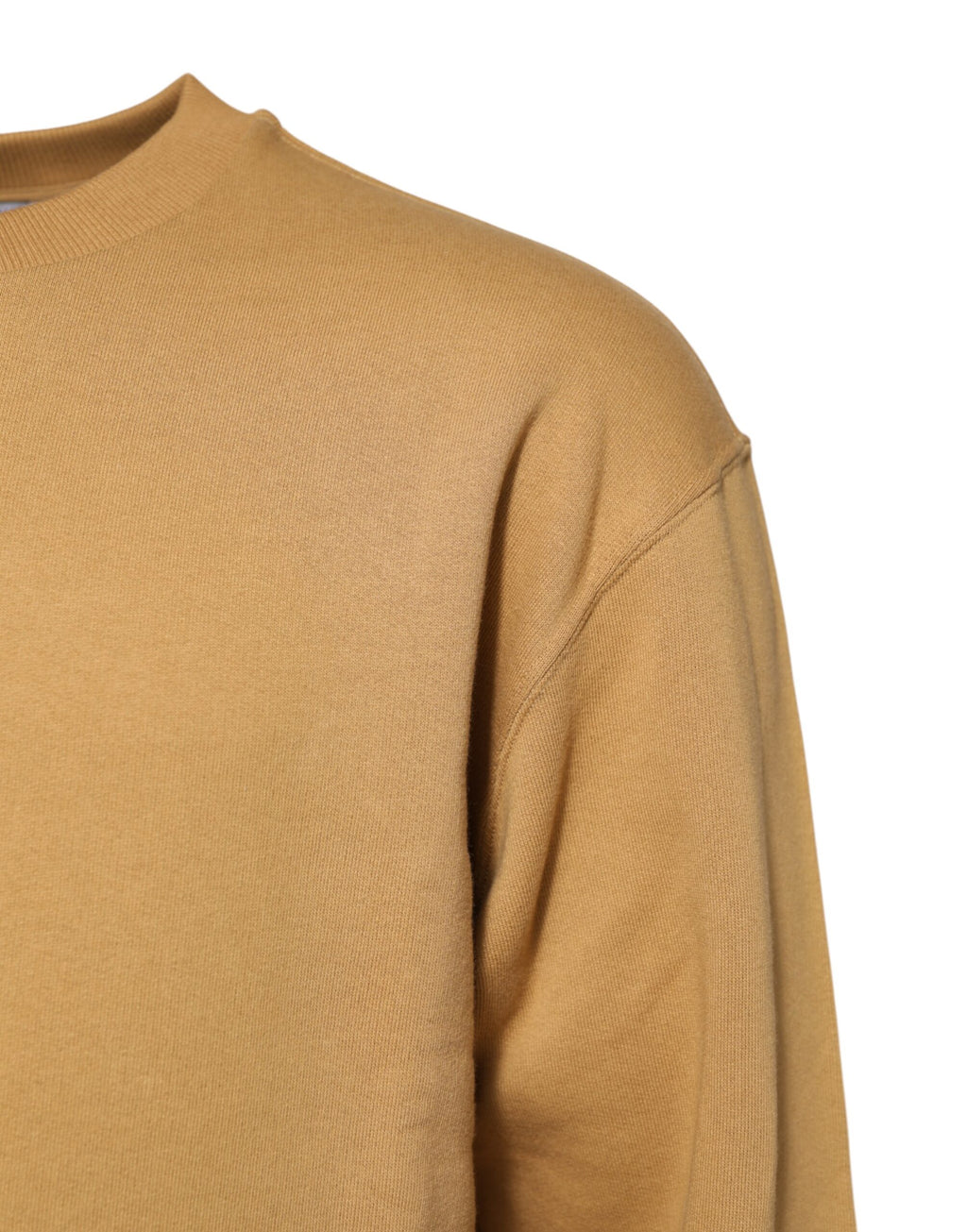 Mustard Cotton DG Embossed Pullover Sweater