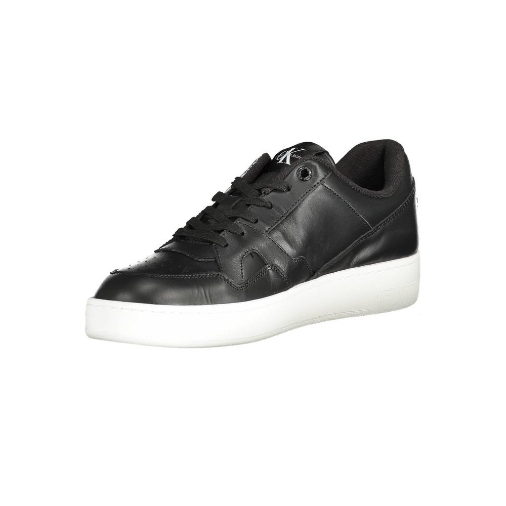 Black Polyester Sneaker