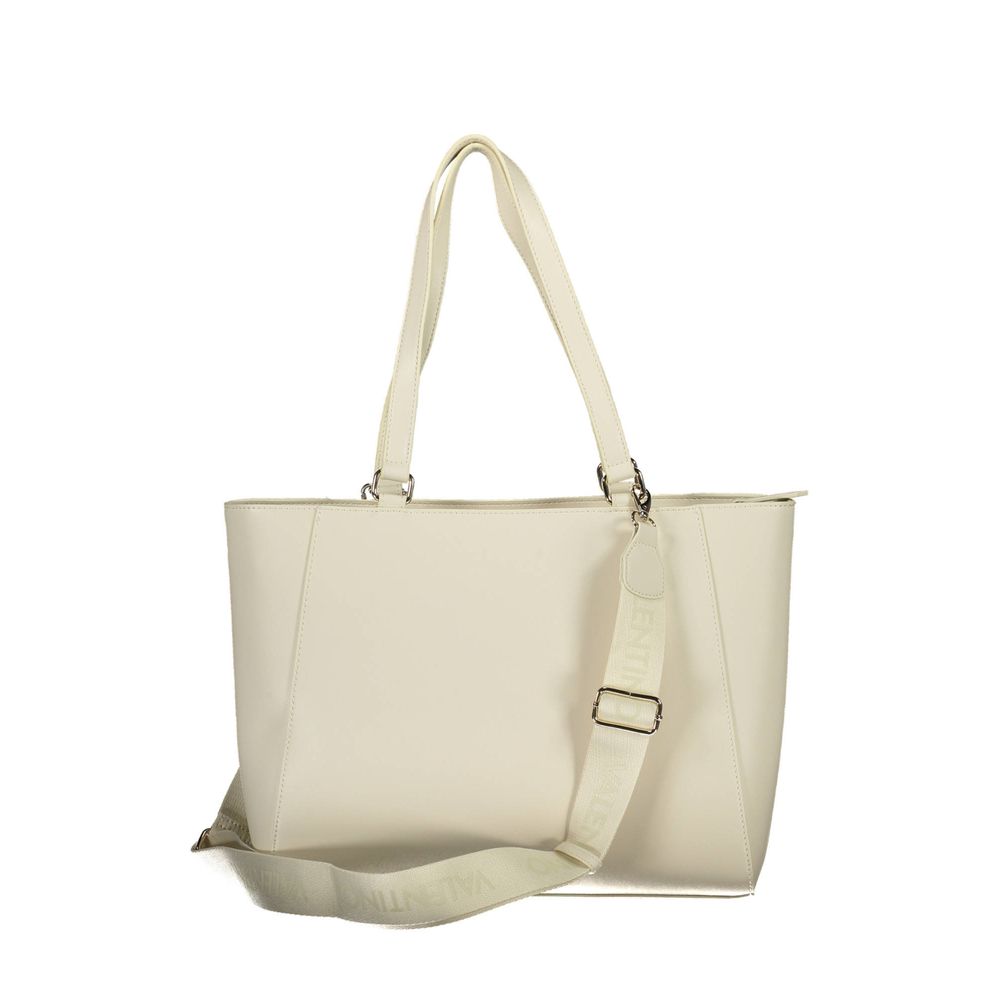 Beige Polyethylene Handbag