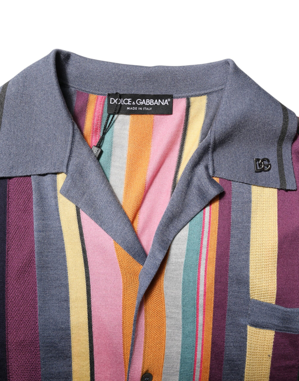 Multicolor Stripes Collared Men Polo T-shirt
