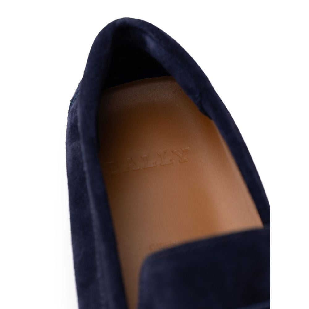 Blue Leather Moccassin