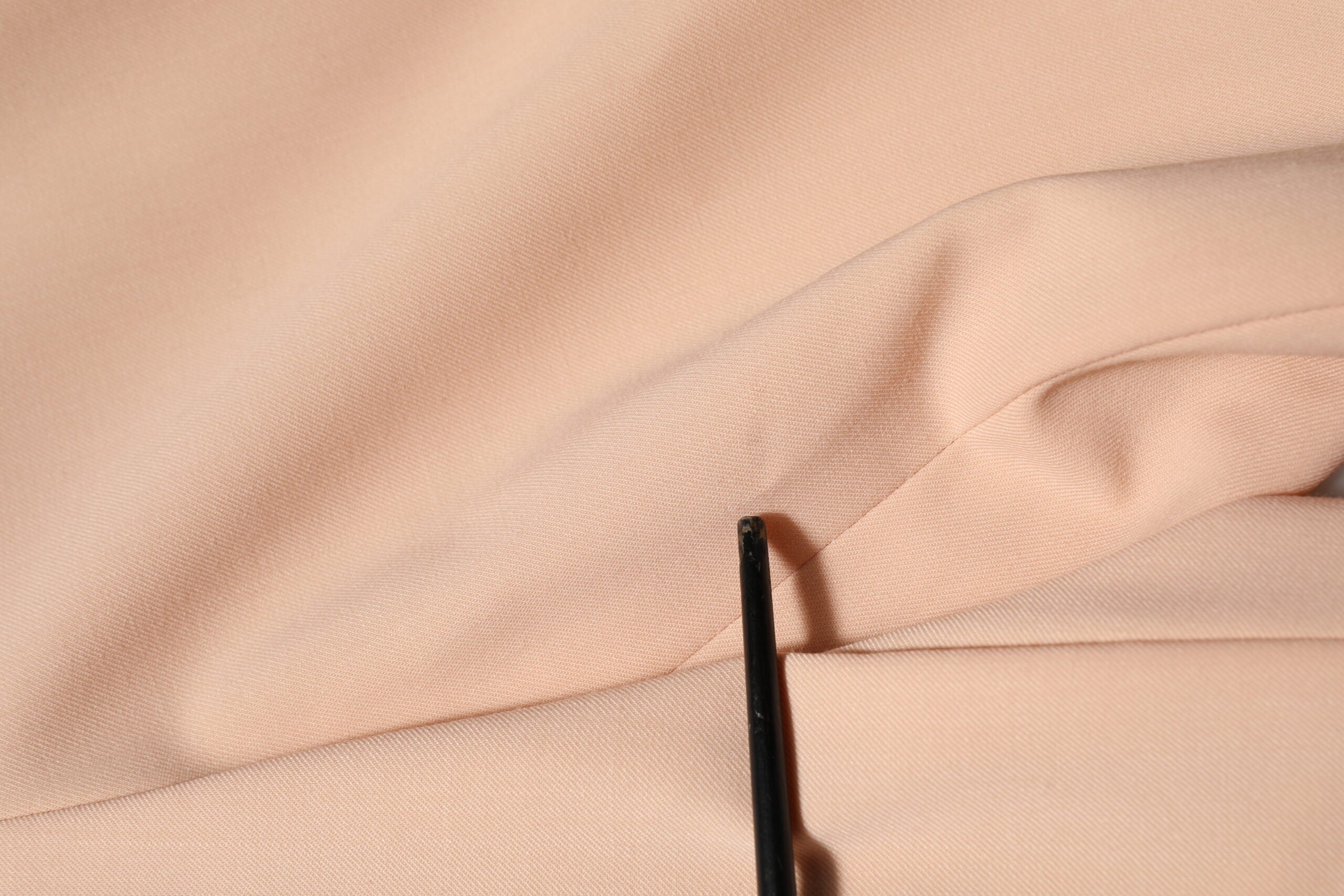 Beige Polyester Mid Waist Tapered Pants