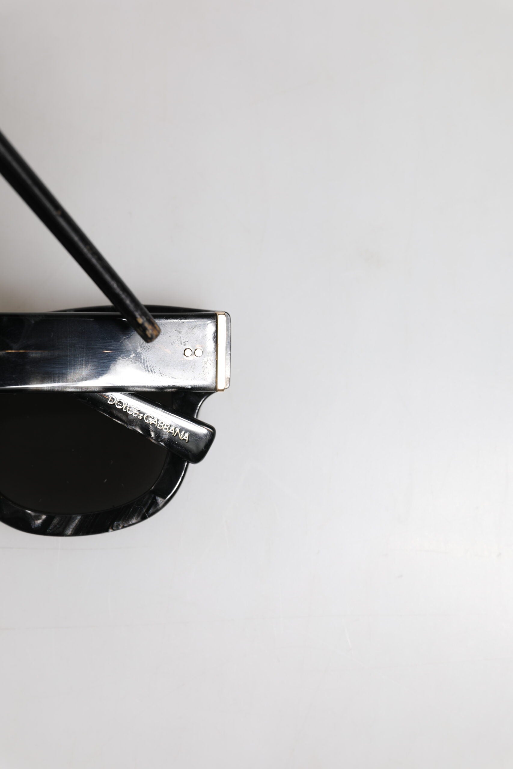 Pearl White Acetate Frame Domenico Shade Sunglasses