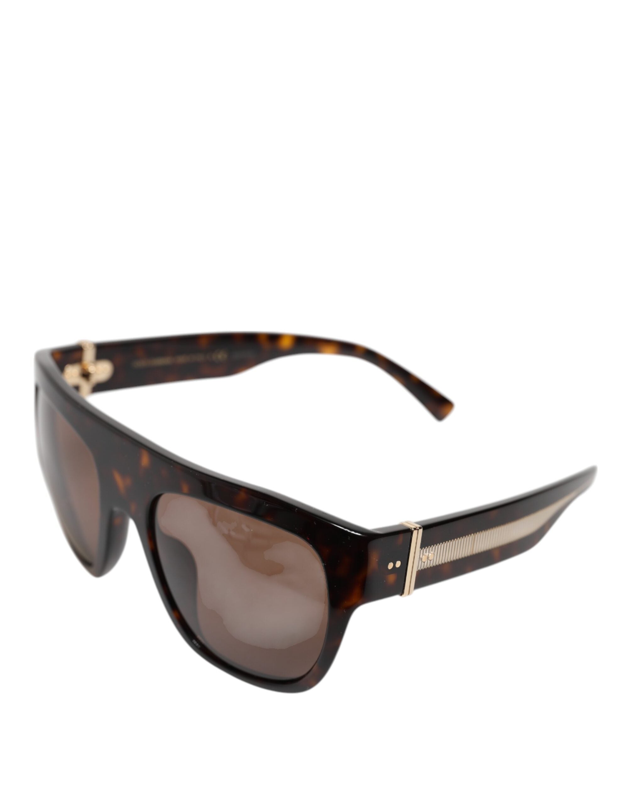 Dark Brown Havana DG4398F Square Frame Eyewear Sunglasses
