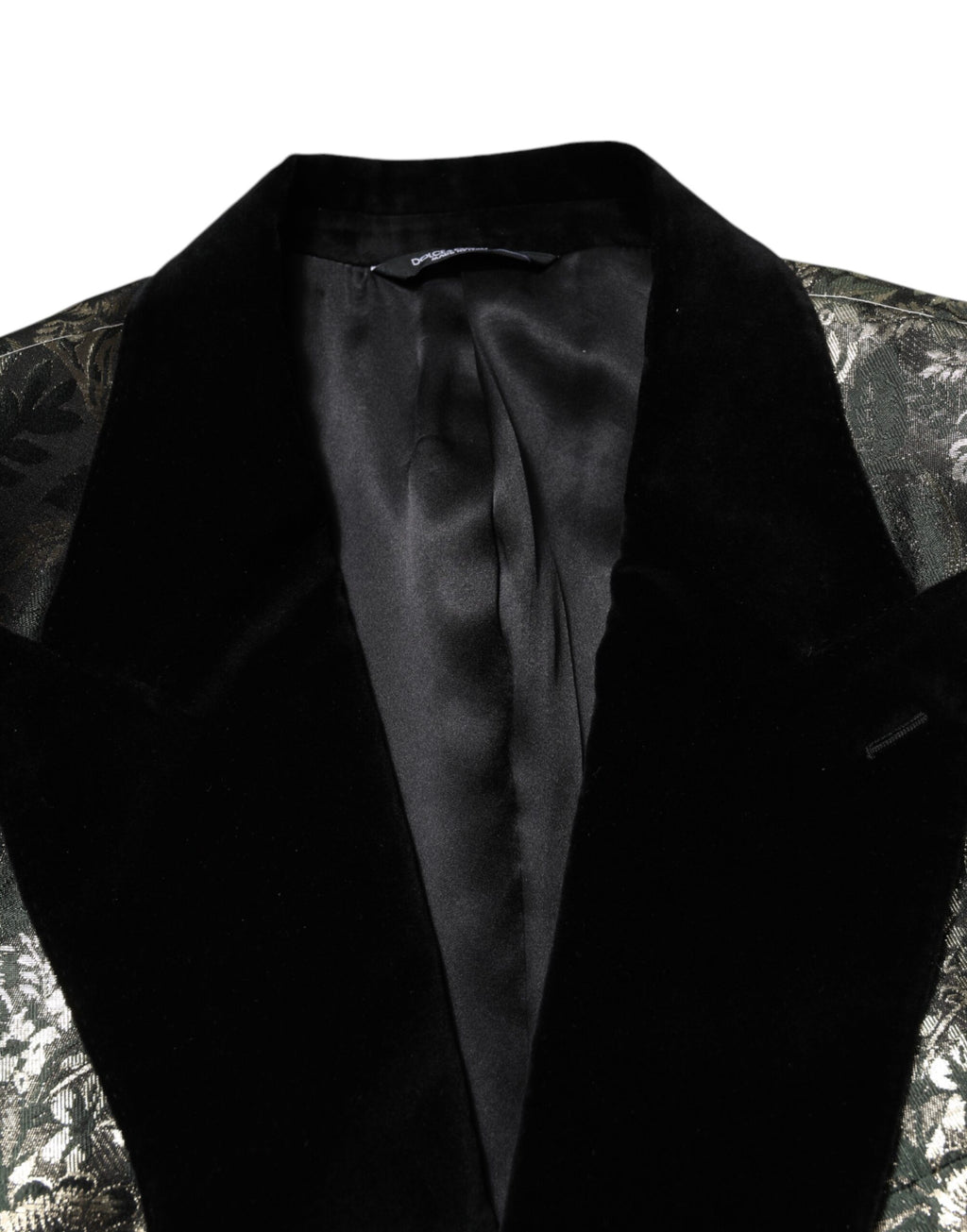 Metallic Floral Jacquard Silk 2 Piece Suit