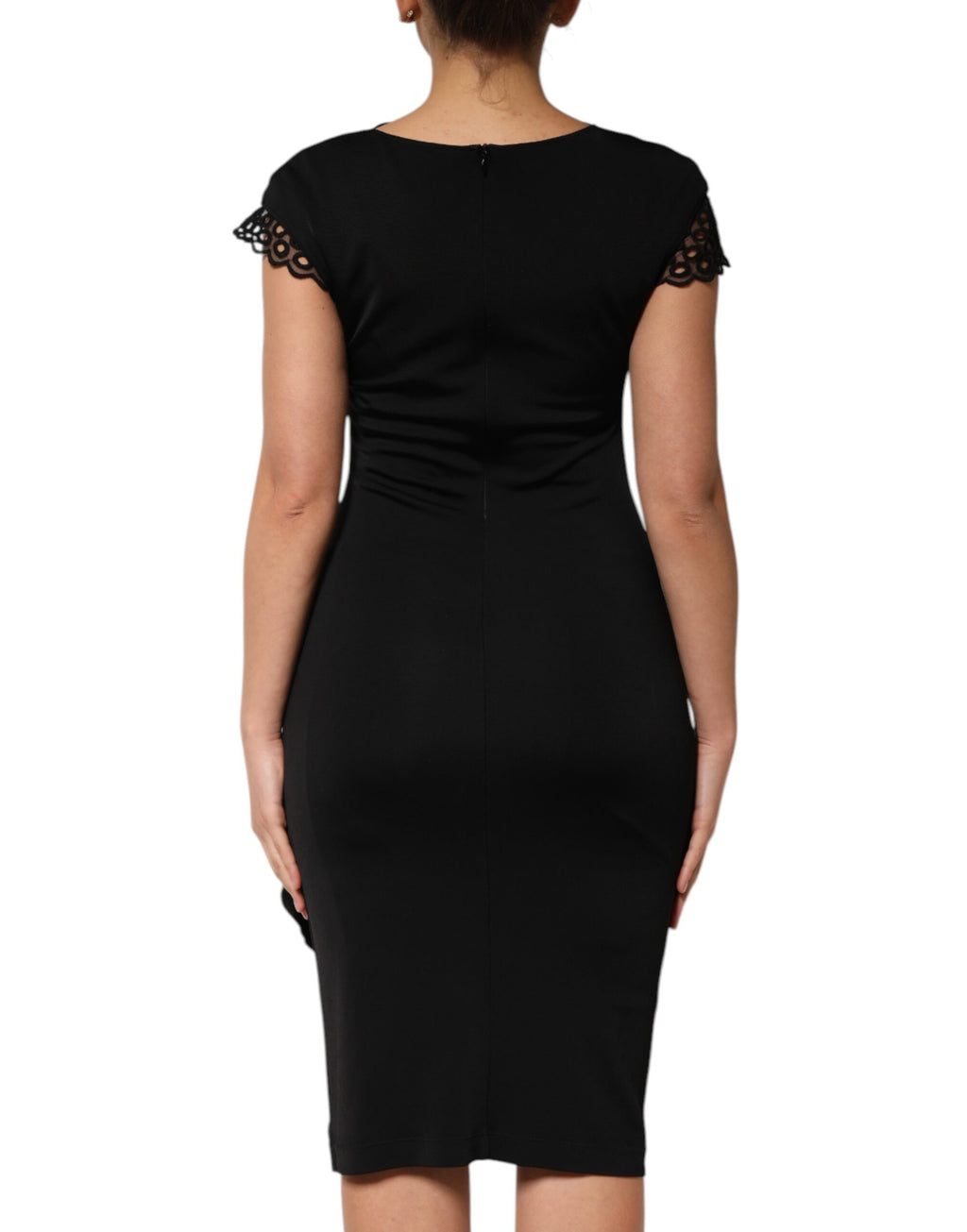 Black Bodycon Short Sleeves Dress