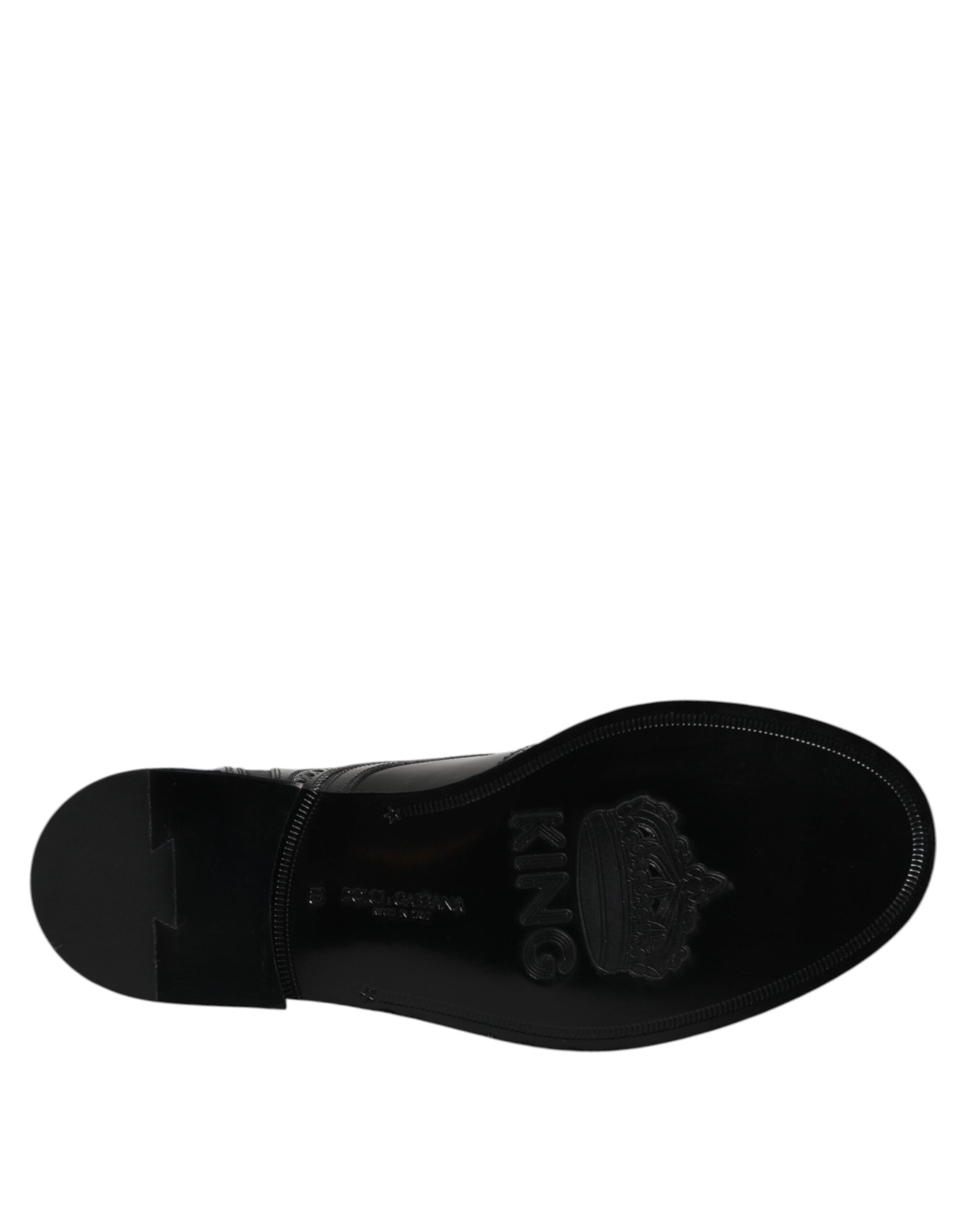 Black Leather Lace Up Mid Calf Boots Shoes