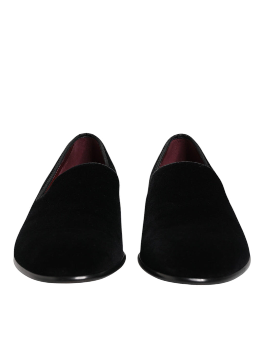Black Velvet Slip On Loafers Men Formal Shoes