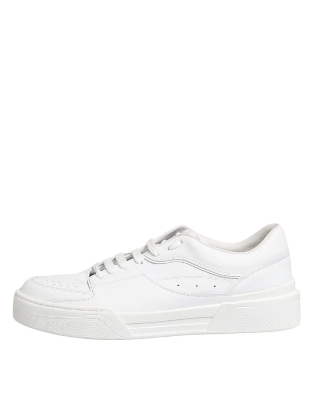 Dolce & Gabbana White Miami Leather Low Top Sneakers Shoes